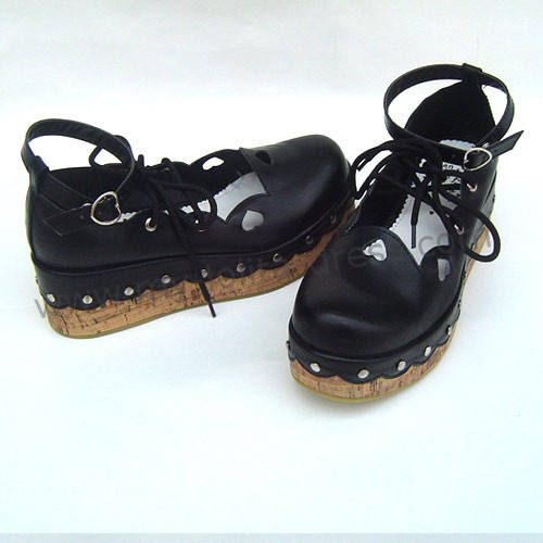 Black Hearts Lolita Footwear