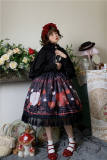 Honey Honey Lolita ~ Chinese Pear-leaved Crabapple Little Red Riding Hood Lolita Normal Waist JSK -Pre-order Closed