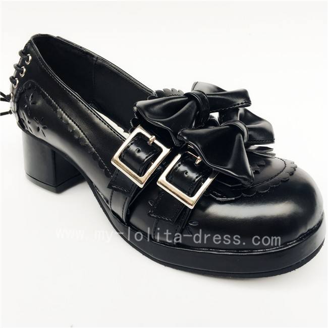 Sweet Coffee Velvet Lolita Heels Shoes