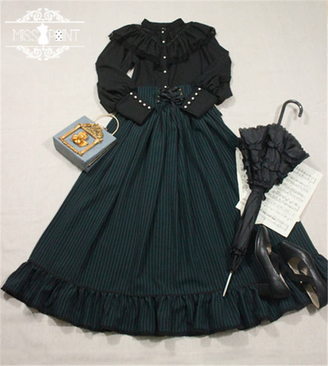 Alpine Maiden~ Vintage Lolita High Waist Skirt -Pre-order
