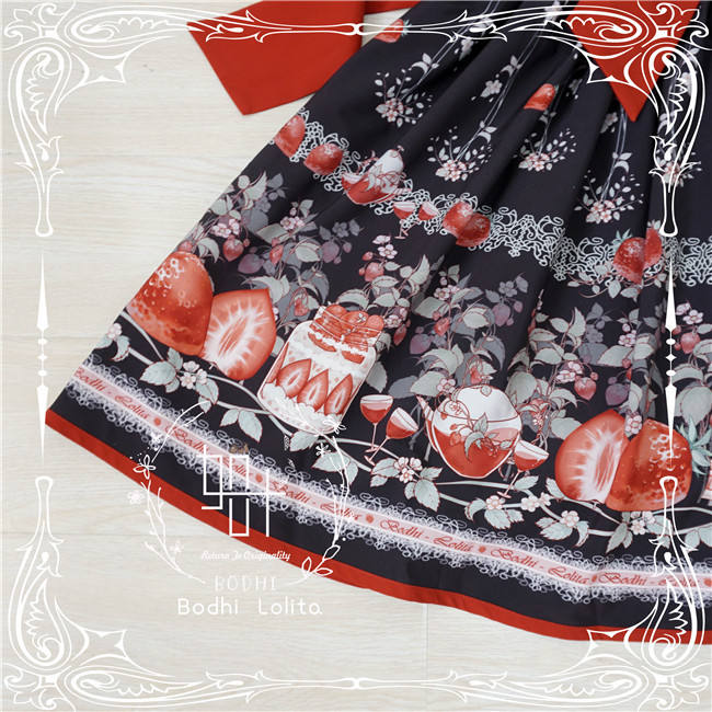 Strawberry Fruit Tea Lolita JSK -Pre-order Closed