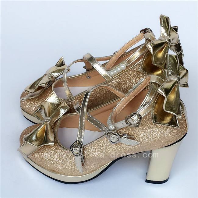 Antaina Tea Party Glitter Lolita Shoes