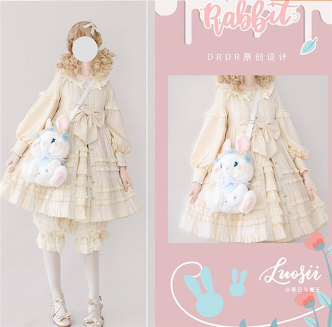 Garland Rabbits Sweet Lolita Bag -2 Ways -Ready MADE