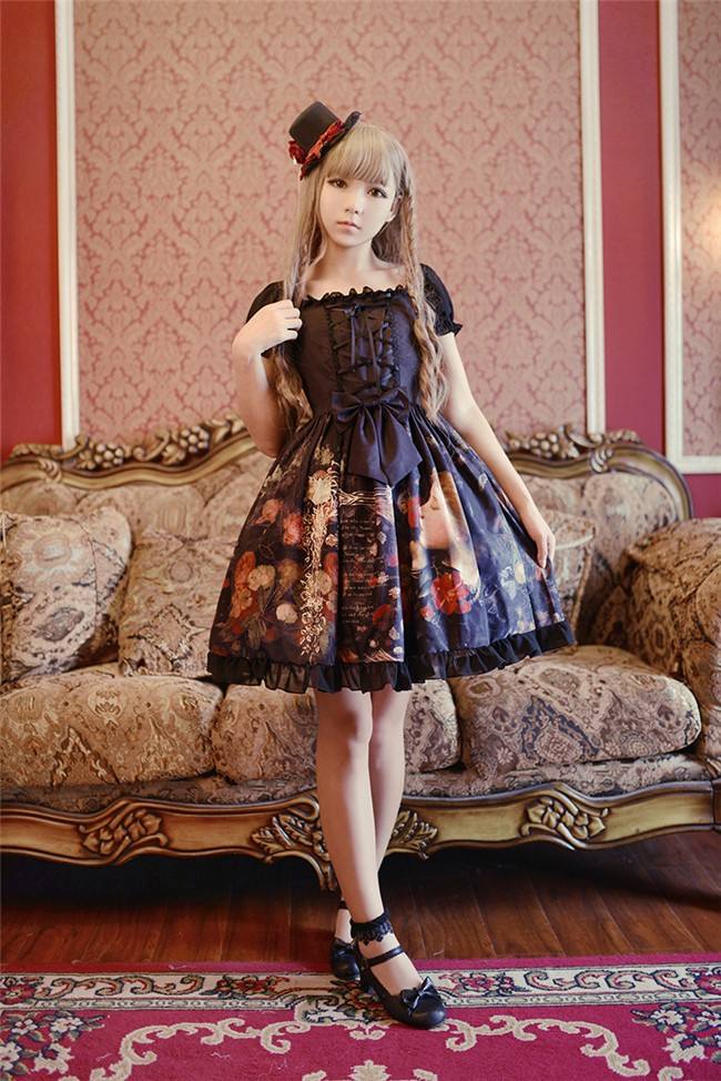 Neverland Lolita Maiden's Garden  Lolita Chiffon OP