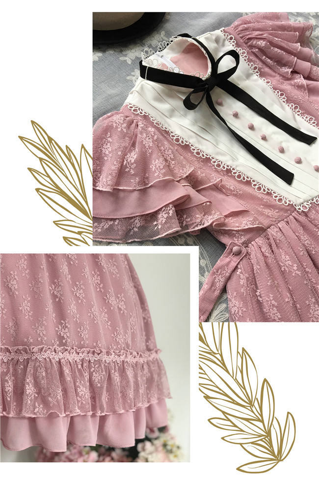 Memory of Floria~ Vintage Lolita OP Short/Long Version-Ready Made