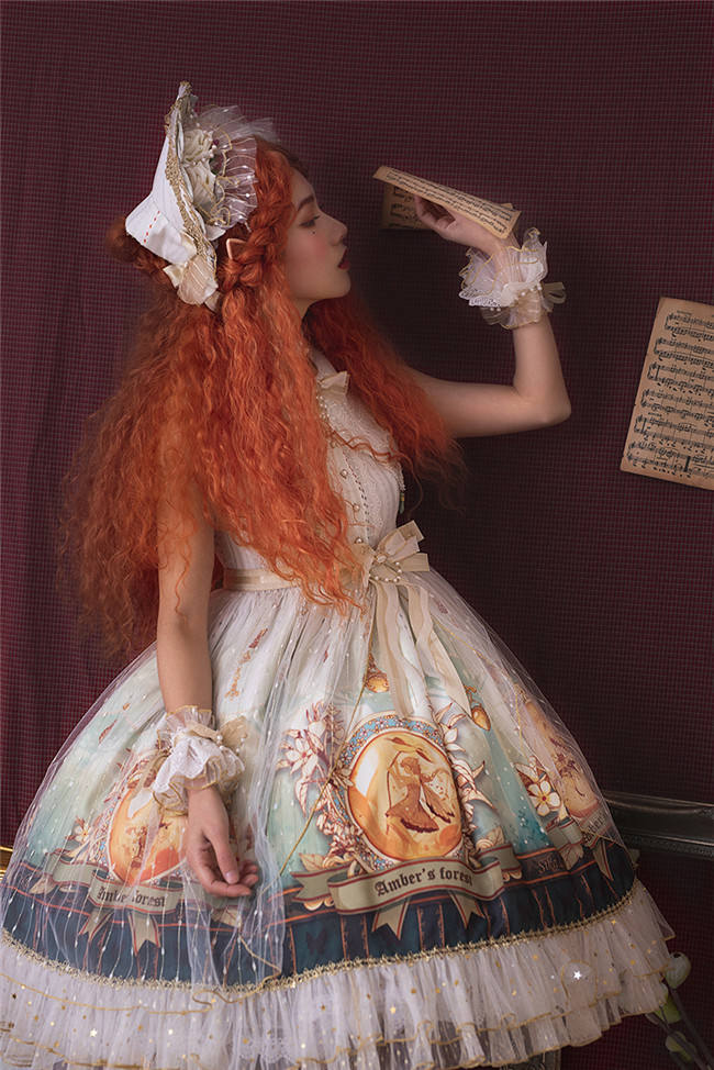 SIKA Lolita ~Glaeser Forest Lolita JSK/OP-White OP M in Stock