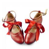 Sweet Red or Wine Lolita Heels Shoes
