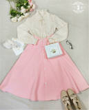 Macaron Maiden-~ Vintage A-shaped Lolita Skirt -OUT