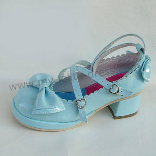 Coffee Bow Lolita Shoes