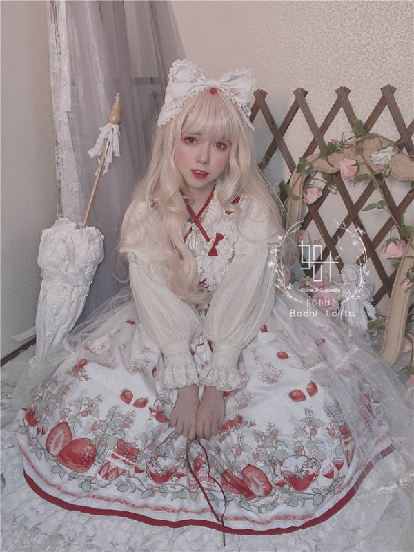 Strawberry Fruit ~Sweet Lolita JSK Special Version -Pre-order closed