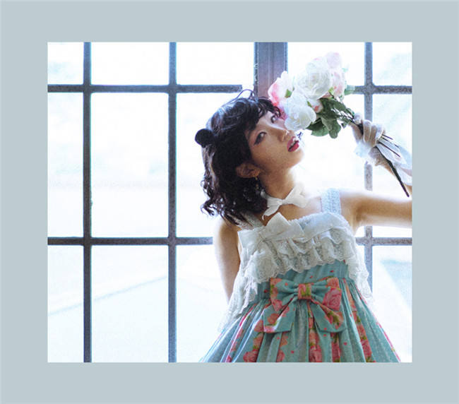 Rose Garden~ Sweet Lolita High Waist JSK Dress - Pre-order