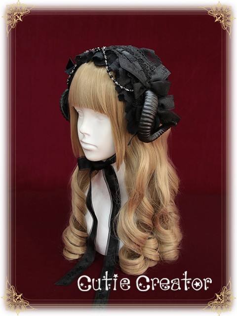 Cutie Creator -Evil Bridal~ Lolita Headband + Veil Set