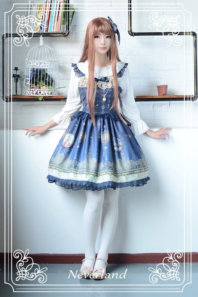 Neverland Lolita ~Arabian Nights~ High Waist Lolita JSK with Pendant