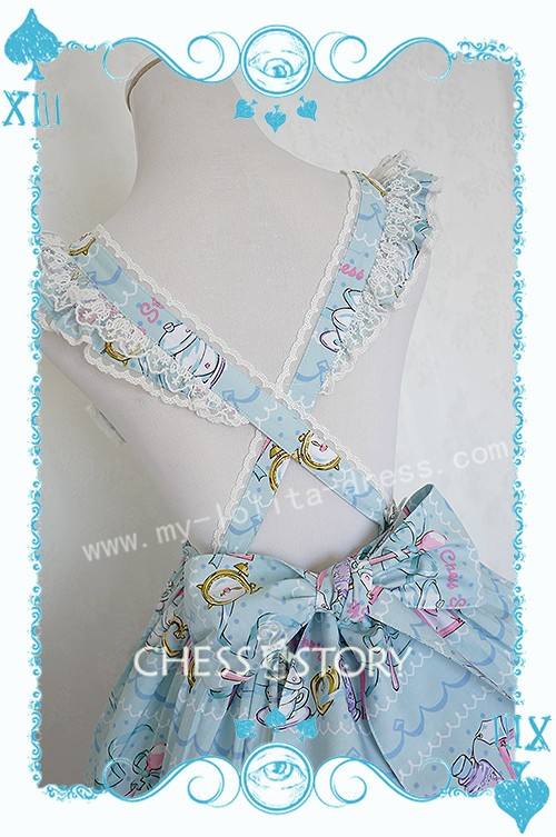 Chess Story Alice's Mad Tea Party Sweet Lolita Salopette