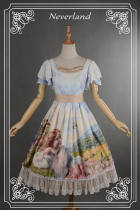 Neverland Lolita ~The Song of The Lark~ Fan Sleeves Sweet Lolita OP Dress
