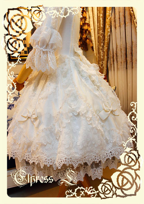 Elpress L Umbrella Leaf Lolita OP Dress out