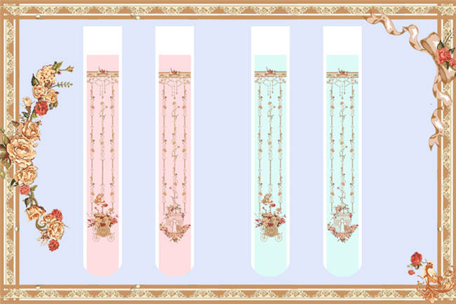 Still Life Picture Frame~ Lolita Printed JSK Dress -out