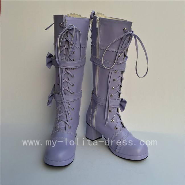 Beautiful Navy Blue& White Boots - 2 Versions