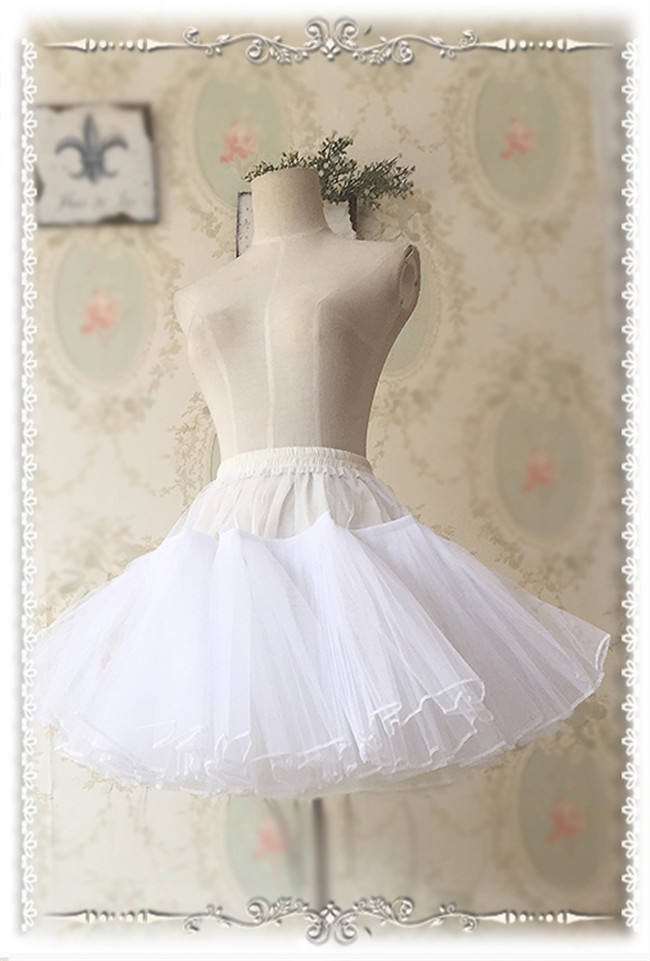43cm Puffy Organza Tailored Puff A- line Lolita Pettcoat