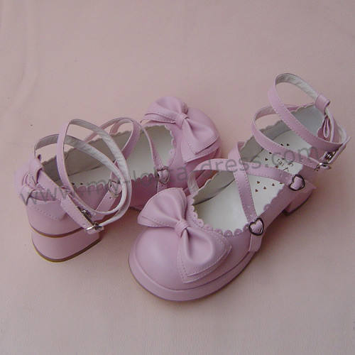 Coffee Bow Lolita Shoes