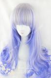 AMO Silver Blue Curls Lolita Wig