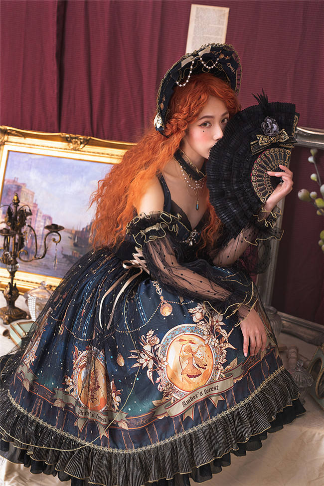 SIKA Lolita ~Glaeser Forest Lolita JSK/OP-White OP M in Stock