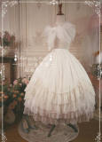Gold Silk Chiffon Elegant Lolita Skirt/Petticoat 68cm/85cm