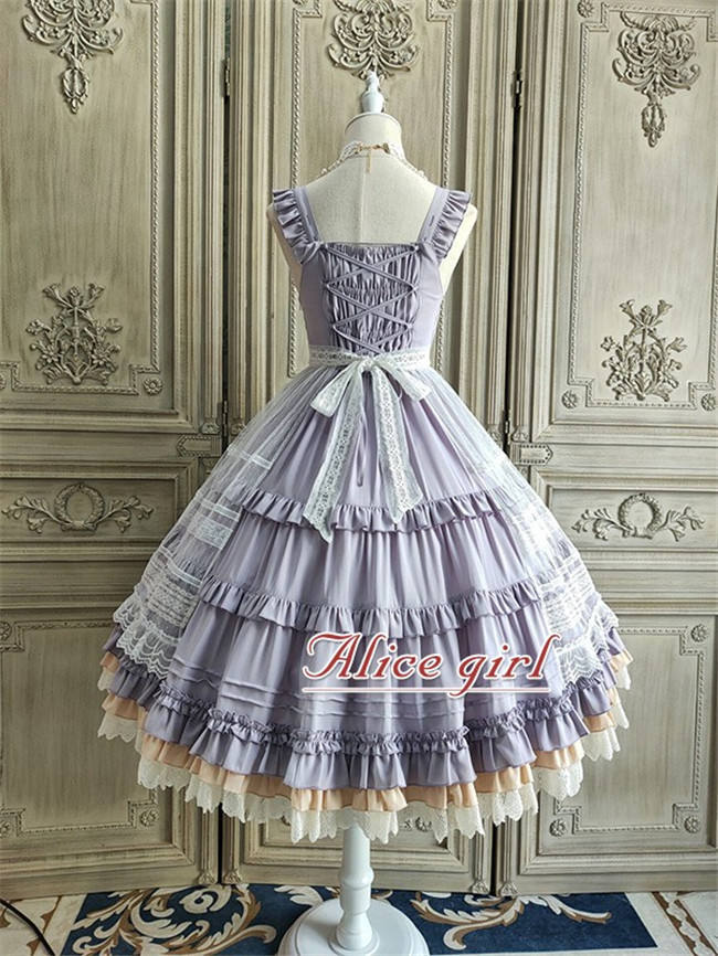 Alice Girl ~When Camellia Blossoms Lolita JSK + Overskirt -Pre-order