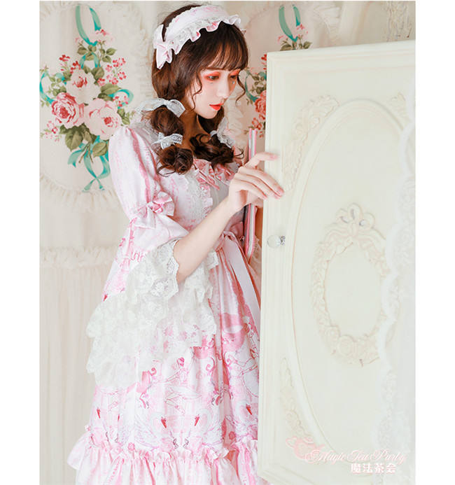 Magic Tea Party ~Swan Lake~ Classic Lolita OP/JSK-Ready Made
