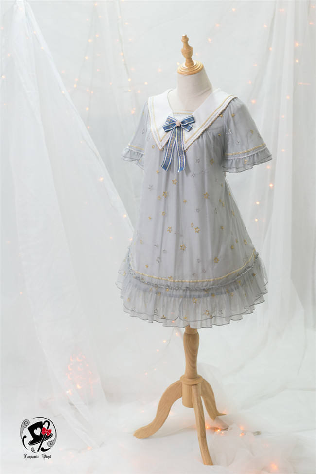Planetesimals~ Summer Embroidery Lolita OP Dress -Pre-order Closed