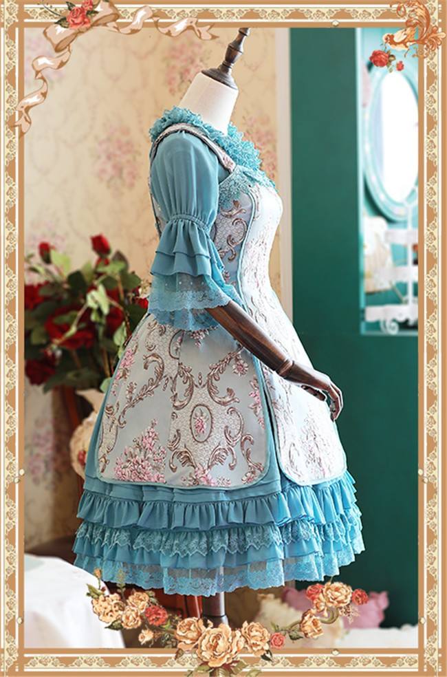 Infanta  -Windsor's afternoon tea- Three-dimensional Relief Lolita JSK + Chiffon Petticoat Set