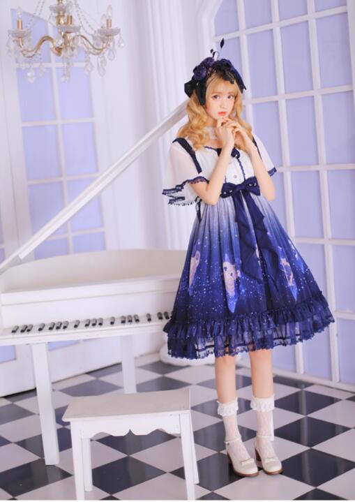 Grove Deer ~Stardust~ Lolita JSK + Capelet Set -Pre-order Closed