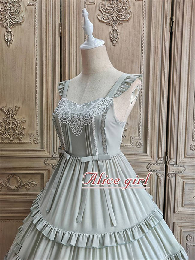 Alice Girl ~When Camellia Blossoms Lolita JSK + Overskirt -Pre-order