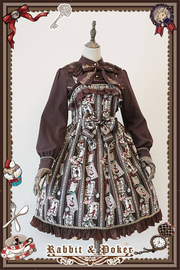 Infanta ~Rabbit Poker~ Dailywear Version Mini Lolita JSK Dress -out