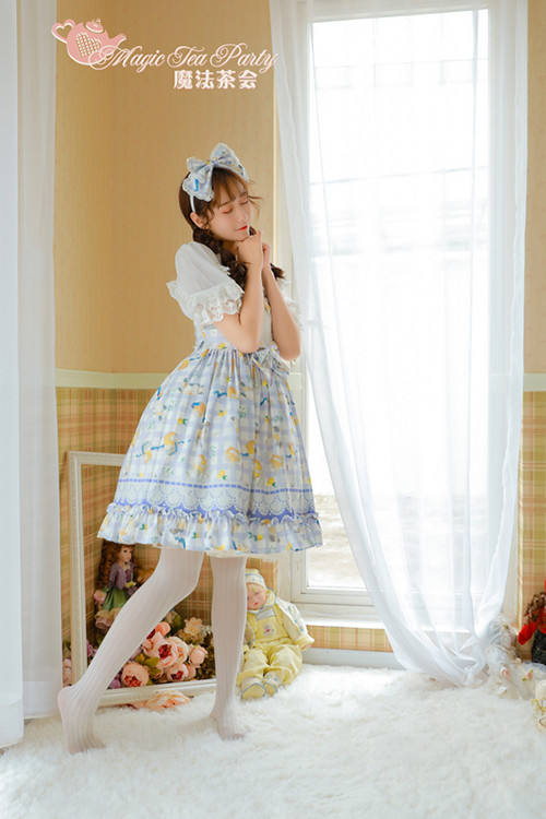Magic Tea Party~ Cat&Marmalade~Sweet Lolita JSK Version I-Ready Made