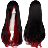 Gothic Black Red Sweet Long Curls Lolita Wig