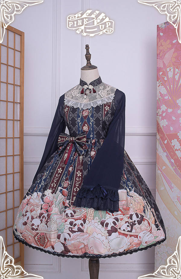 Panda ~Classic Qi Lolita JSK Dress Version I -Ready Made