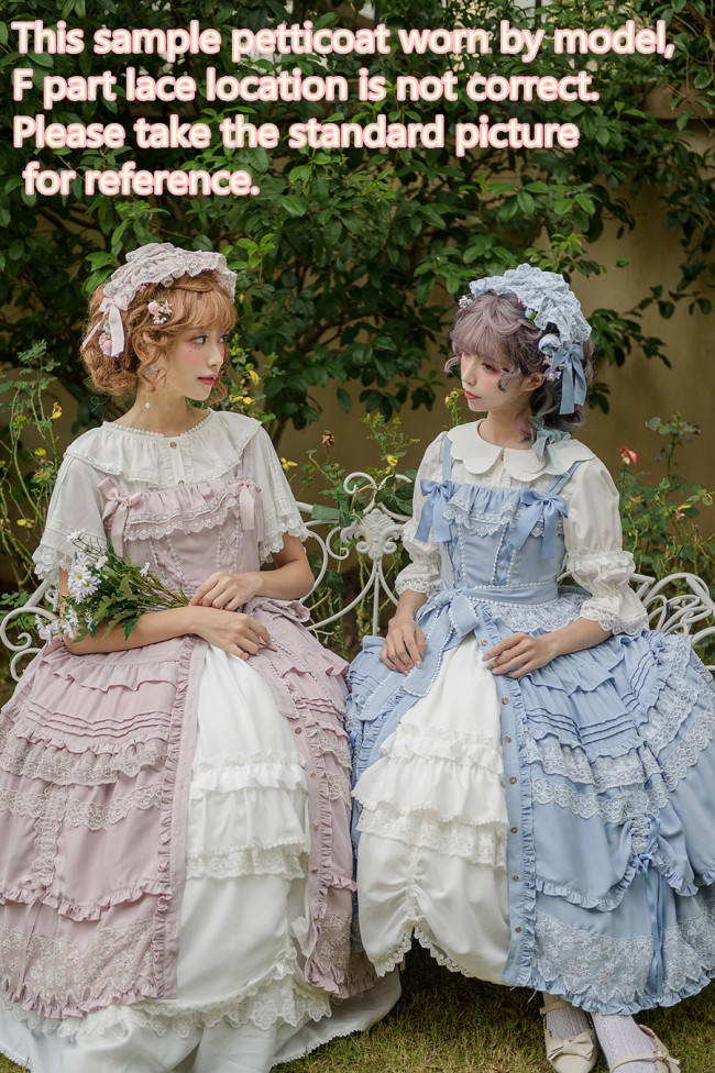 Little Dipper Camellia~ Sweet Lolita Underskirt Petticoat -Flexible Length -Ready Made
