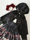 Honey Honey Lolita ~ Chinese Pear-leaved Crabapple Little Red Riding Hood Lolita Normal Waist JSK -Pre-order Closed