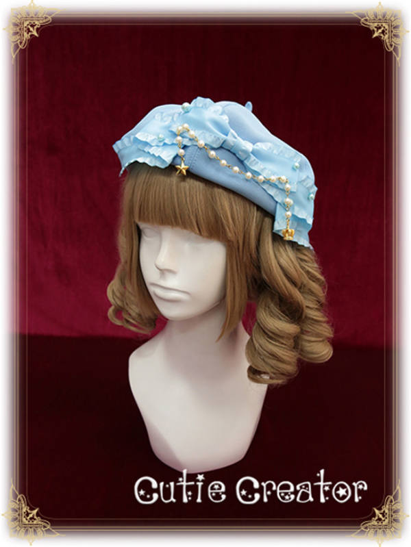 Cutie Creator ~ Nereid~ Bow Lolita Beret -8 Colors Available Light Blue OUT
