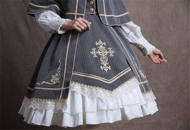 College of the Sacred Glory Cross~ Classic Lolita OP -Ready Made