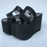 Gothic Black High Platform Lolita Sandals