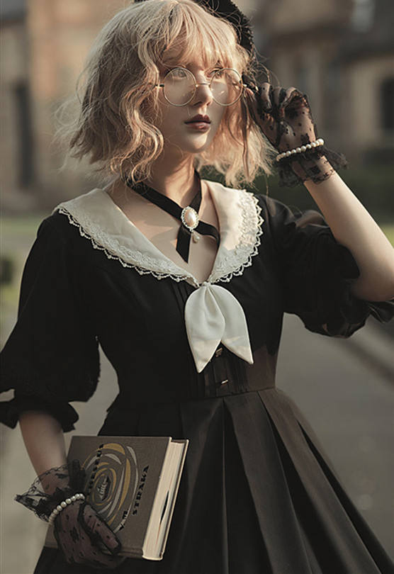 Austin's Notebook~ Vintage Long Sleeves Lolita OP -The 3th Round Pre-order Closed