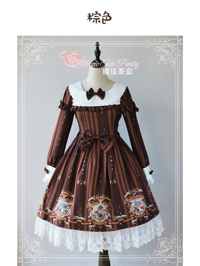 Book Before Sleeping~ Classic Lolita Printed OP