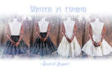 Winter is coming -A-Line Cotton-padded Petticoat -Long Version -out