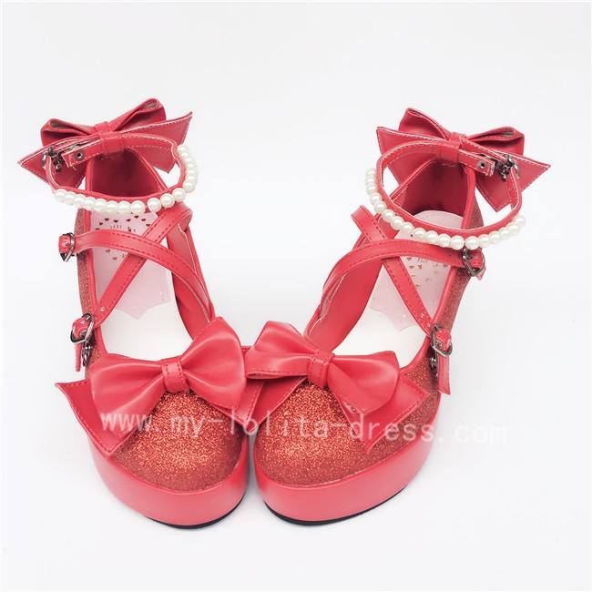Antaina Tea Party Glitter Lolita Shoes
