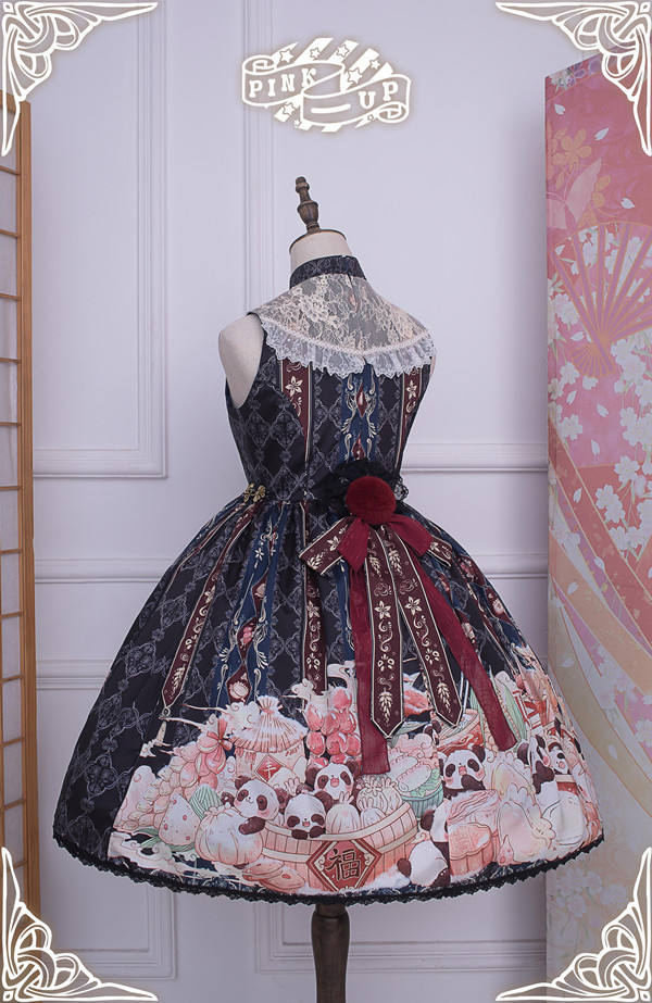 Panda ~Classic Qi Lolita JSK Dress Version I -Ready Made