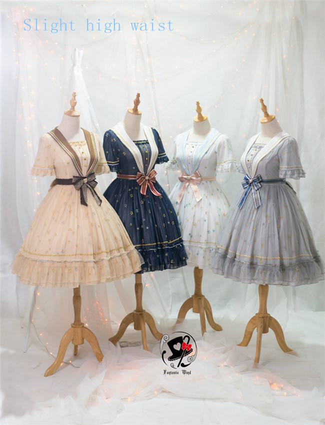 Planetesimals~ Summer Embroidery Lolita OP Dress -Pre-order Closed