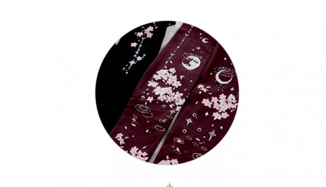 Yidhra -May Scarlet Rain-  Lolita Tights with Sakura Pattern