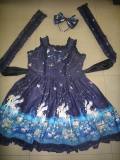 (Replica)Twinkle Journey Sweet Lolita OP Dress/Jumper Dress/Skirt -OUT